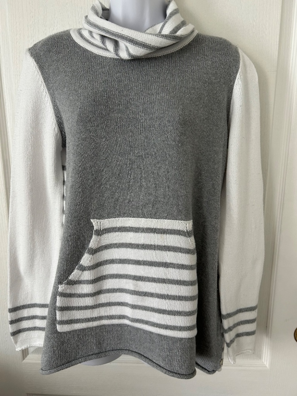 Sweater Neon Buddha Pure Knits Madison Tunic Cowl Neck